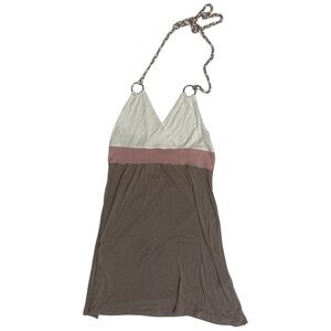 EUC Lascana Rope Halter Light And Flowy Mini Dress- Size 8